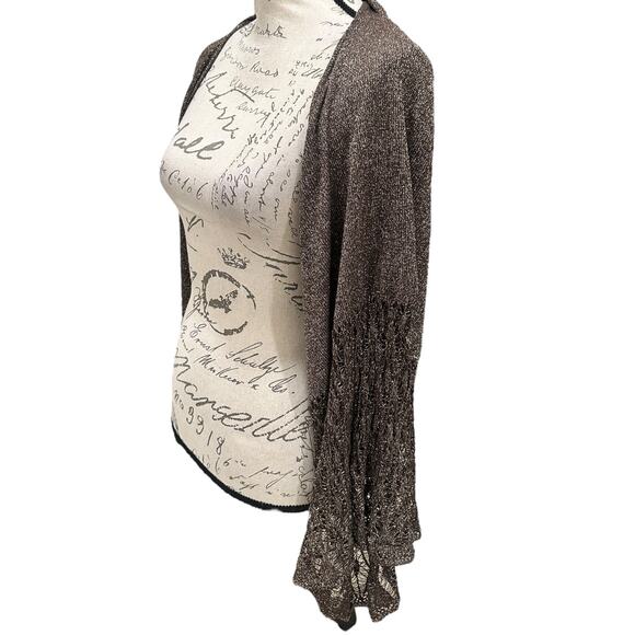 Y2k BCBGMaxazria Flutter Sleeve Shrug Bolero - Picture 3 of 9